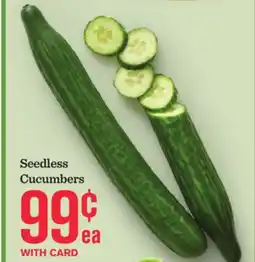 Mariano's Seedless Cucumbers offer