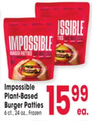 Jewel-Osco Impossible Plant-Based Burger Patties offer