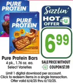 Jewel-Osco Pure Protein Bars offer