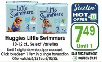 Jewel-Osco Huggies Little Swimmers offer