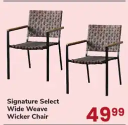 Jewel-Osco Signature Select Wide Weave Wicker Chair offer