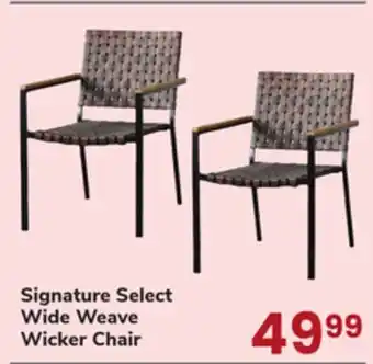 Jewel-Osco Signature Select Wide Weave Wicker Chair offer