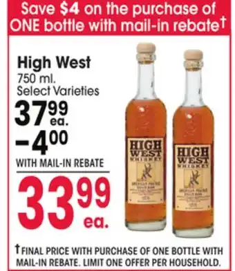 Jewel-Osco High West offer