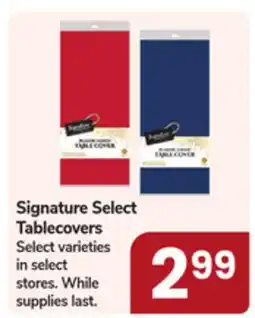 Jewel-Osco Signature Select Tablecovers offer