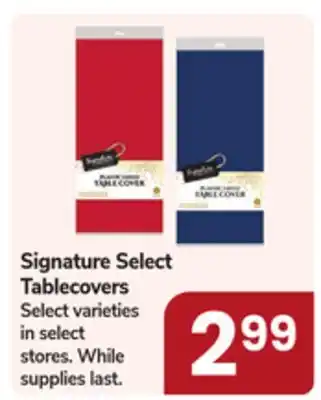 Jewel-Osco Signature Select Tablecovers offer