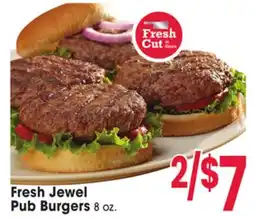 Jewel-Osco Fresh Jewel Pub Burgers offer