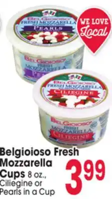 Jewel-Osco Belgioioso Fresh Mozzarella Cups offer