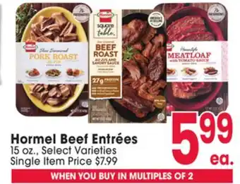 Jewel-Osco Hormel Beef Entrées offer