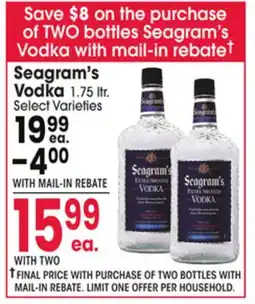 Jewel-Osco Seagram's Vodka offer