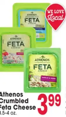 Jewel-Osco Athenos Crumbled Feta Cheese offer