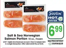 Jewel-Osco Salt & Sea Norwegian Salmon Portion offer