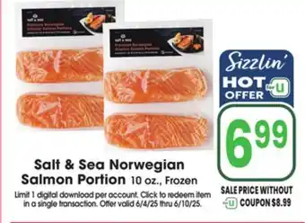 Jewel-Osco Salt & Sea Norwegian Salmon Portion offer