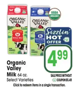 Jewel-Osco Organic Valley Milk offer