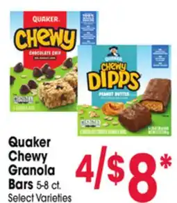 Jewel-Osco Quaker Chewy Granola Bars offer