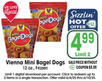 Jewel-Osco Vienna Mini Bagel Dogs offer