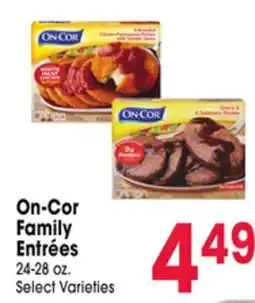 Jewel-Osco On-Cor Family Entrées offer