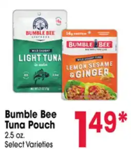 Jewel-Osco Bumble Bee Tuna Pouch offer