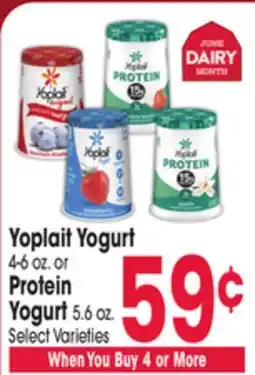 Jewel-Osco Yoplait Yogurt 4-6 oz. or Protein Yogurt 5.6 oz offer