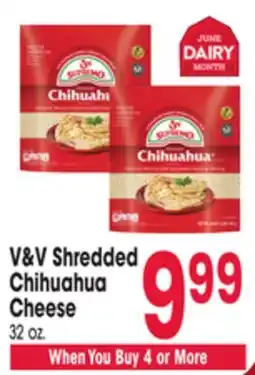 Jewel-Osco V & V Shredded Chihuahua Cheese offer