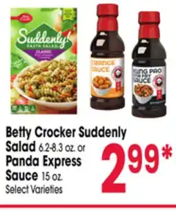 Jewel-Osco Betty Crocker Suddenly Salad 6.2-8.3 oz. or Panda Express Sauce 15 oz offer