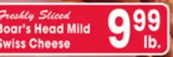 Jewel-Osco Boar's Head Mild Swiss Cheese offer