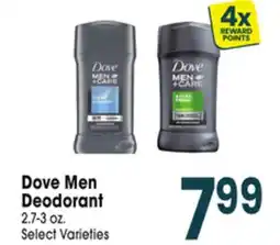 Jewel-Osco Dove Men Deodorant offer