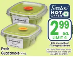 Jewel-Osco Fresh Guacamole offer