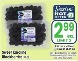 Jewel-Osco Sweet Karoline Blackberries offer