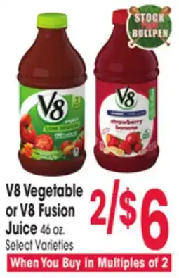 Jewel-Osco V8 Vegetable or V8 Fusion Juice offer