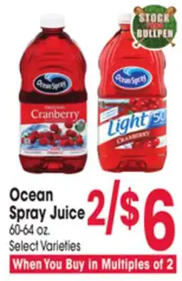 Jewel-Osco Ocean Spray Juice offer