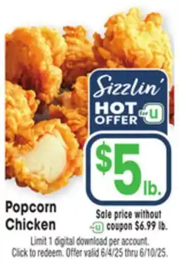 Jewel-Osco Popcorn Chicken offer
