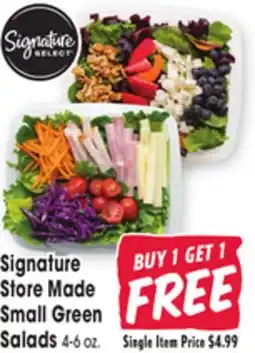 Jewel-Osco Signature Store Made Small Green Salads offer