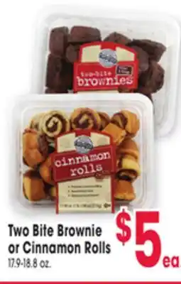 Jewel-Osco Two Bite Brownie or Cinnamon Rolls offer