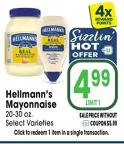 Jewel-Osco Hellmann's Mayonnaise offer