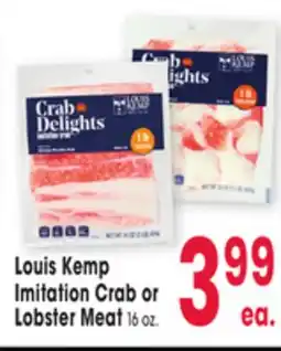 Jewel-Osco Louis Kemp Imitation Crab or Imitation Crab or Lobster Meat offer