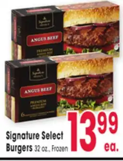 Jewel-Osco Signature Select Burgers offer