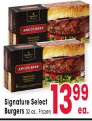 Jewel-Osco Signature Select Burgers offer