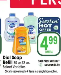 Jewel-Osco Dial Soap Refill offer