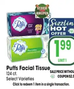 Jewel-Osco Puffs Facial Tissue offer