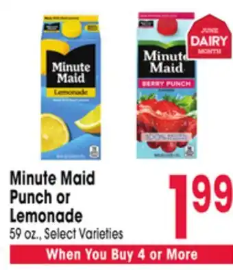 Jewel-Osco Minute Maid Punch or Lemonade offer