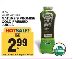 Food Lion NATURE'S PROMISE COLD PRESSED JUICES offer