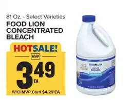 Food Lion FOOD LION CONCENTRATED BLEACH offer