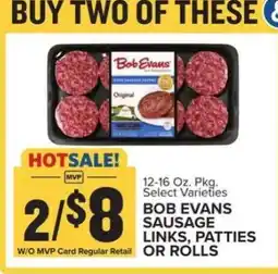 Food Lion Bob Evans Sausage Links, Patties or Rolls offer