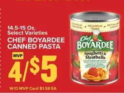 Food Lion Chef Boyardee Canned Pasta offer