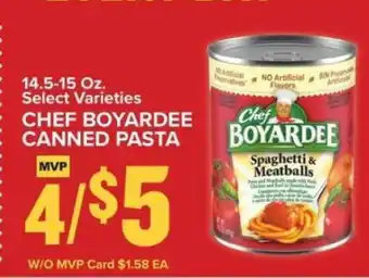 Food Lion Chef Boyardee Canned Pasta offer
