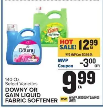 Food Lion Downy or Gain Liquid Fabric Softener offer