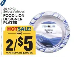Food Lion FOOD LION DESIGNER PLATES offer
