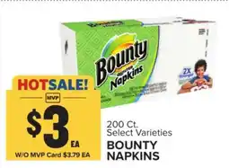 Food Lion Bounty Napkins offer