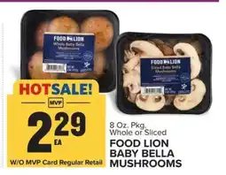 Food Lion FOOD LION BABY BELLA MUSHROOMS offer