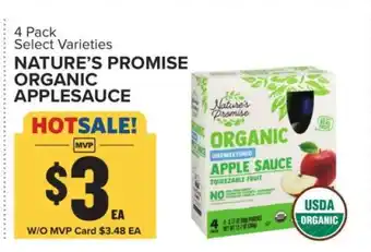 Food Lion Nature's Promise Organic Applesauce offer